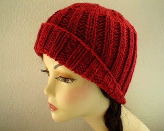 Redwood Knit Beanie Winter Accessories  Hat Hand Knit Hat