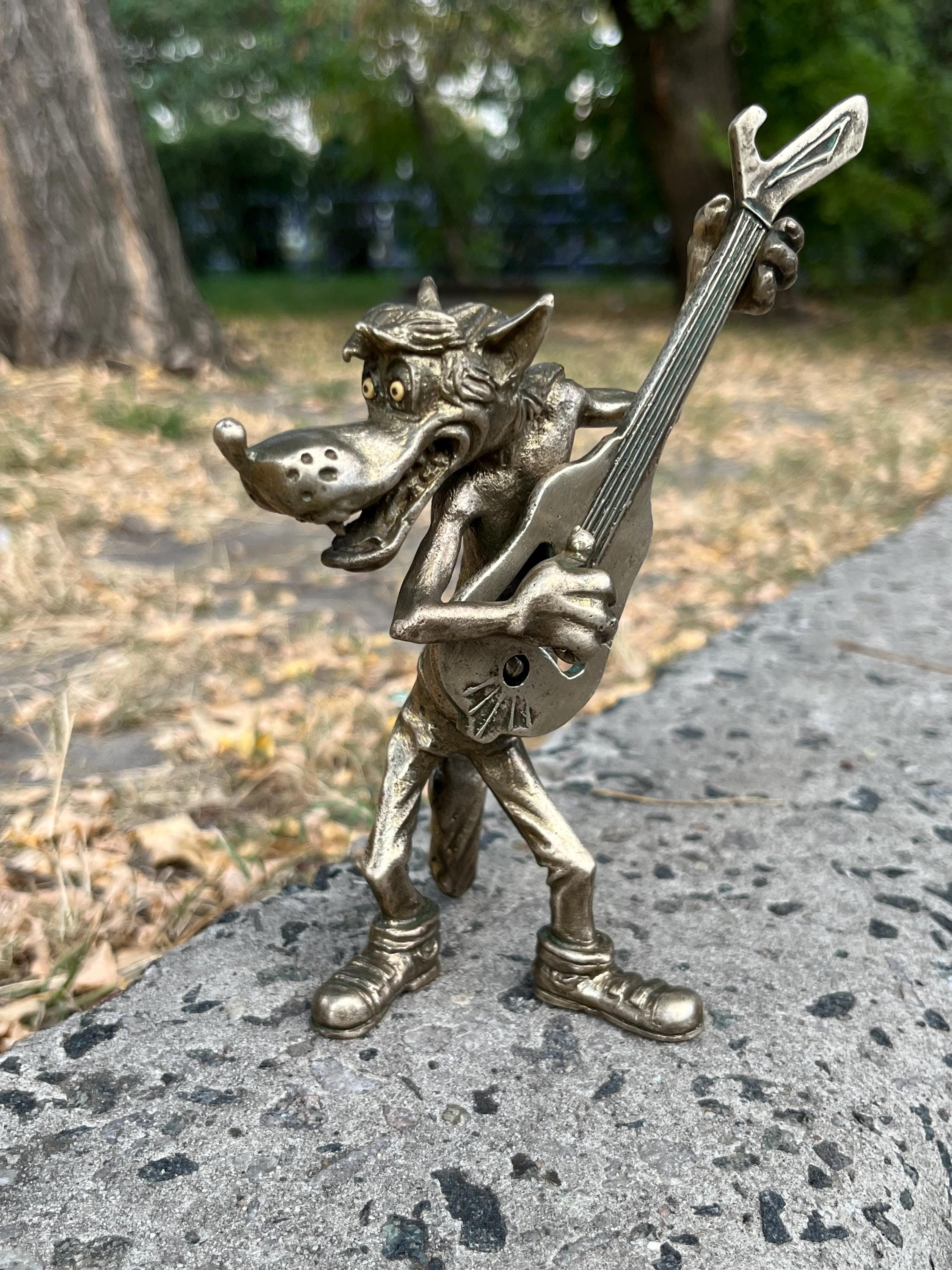 Vintage Wolf Figurine - Etsy New Zealand