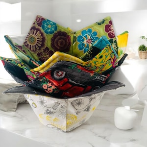 Microwave Bowl Cozy, Reversible Soup Bowl
