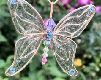 Dazzleflyz Light Rainbow and Gold Butterfly (Small)