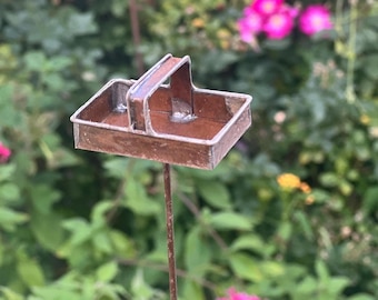 Miniature Rustic Gathering Basket for Fairy Gardening