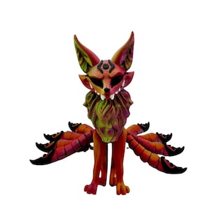 Kitsune (Ninetails Fox) | Home Decor | 3D Printed Articulated Figurine | Manga | Anime | Collectible