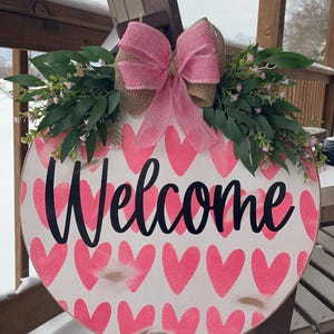 Valentine’s Distressed 18” Door Hanger