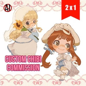 Chibi Character, Custom Chibi Commission, Custom Chibi Anime, Original Character, Chibi Anime Style, Chibi Emotes, Chibi Fanart, Furry Chibi