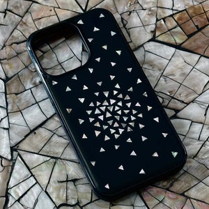 Handmade Night Sky Abalone Shell Mosaic Case for Iphone 12 13 14 15 Series