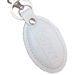 Handmade Italian Leather Vespa Keychain - Piaggio Scooter Keyring