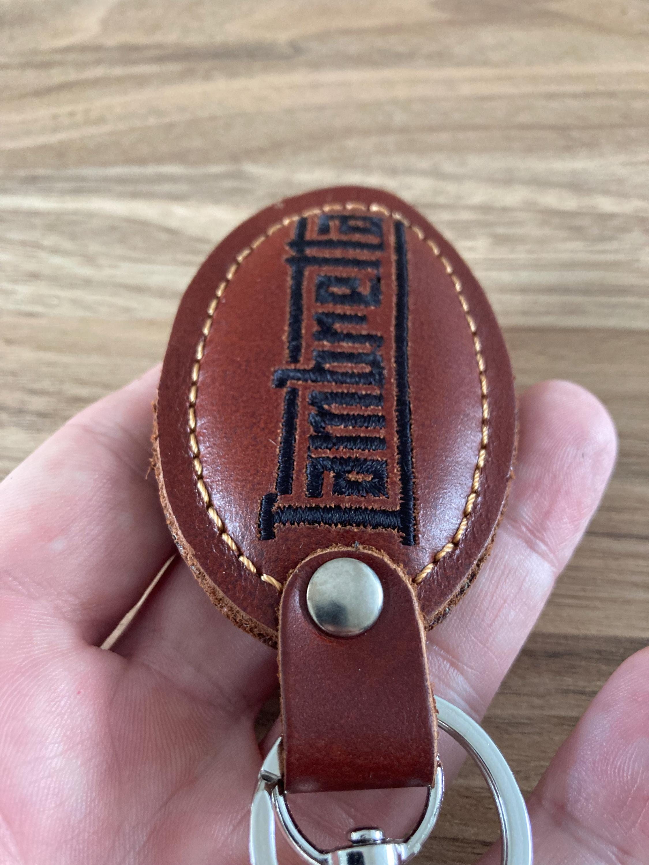 Lambretta Italian Leather Keychain: Handmade Scooter Keyring - Etsy