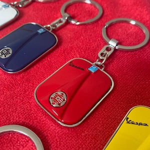 Porte-clés Vespa Legshield, acier inoxydable, Porte-clés, 10 couleurs PX GS150 GTS Super 125, GTS 300,