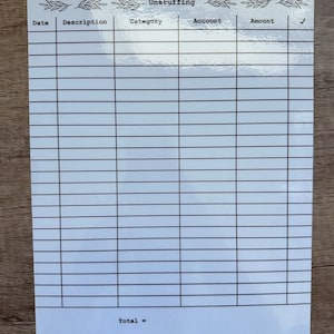 Reusable Unstuffing Sheet