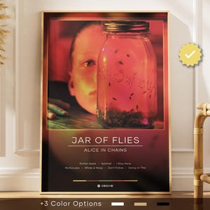 Alice In Chains Poster | Jar Of Flies Poster | Album Poster Prints | Wall Decor Posters | Album Cover | Rock Music Poster
