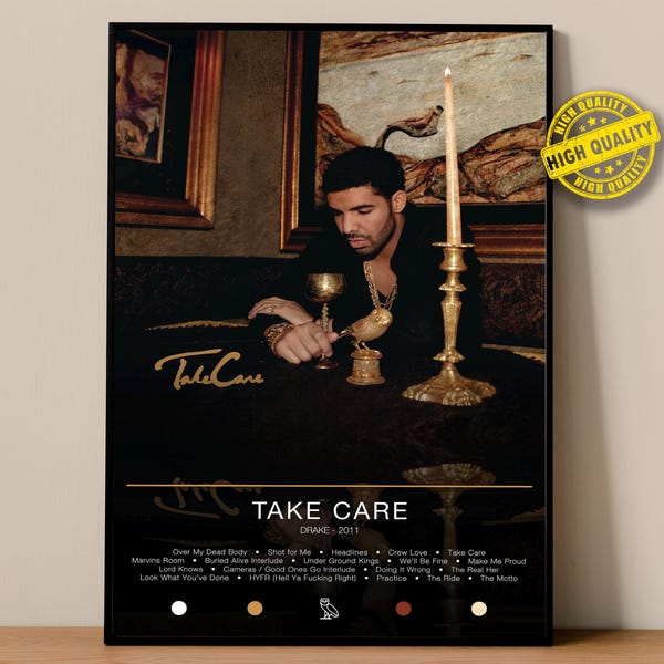 Póster de Drake / Póster de "Cuídate" / Impresiones de pósteres de álbumes / Pósteres de decoración de pared / Portadas de álbumes / Póster de música rap