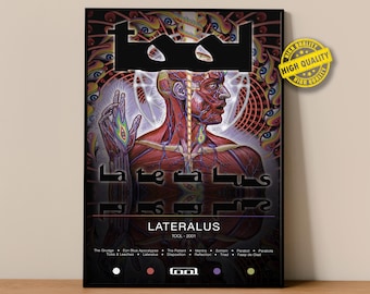 Tool Poster | Lateralus Poster | Album Poster Prints | Wall Decor Posters | Album Cover | Rock Music Poster