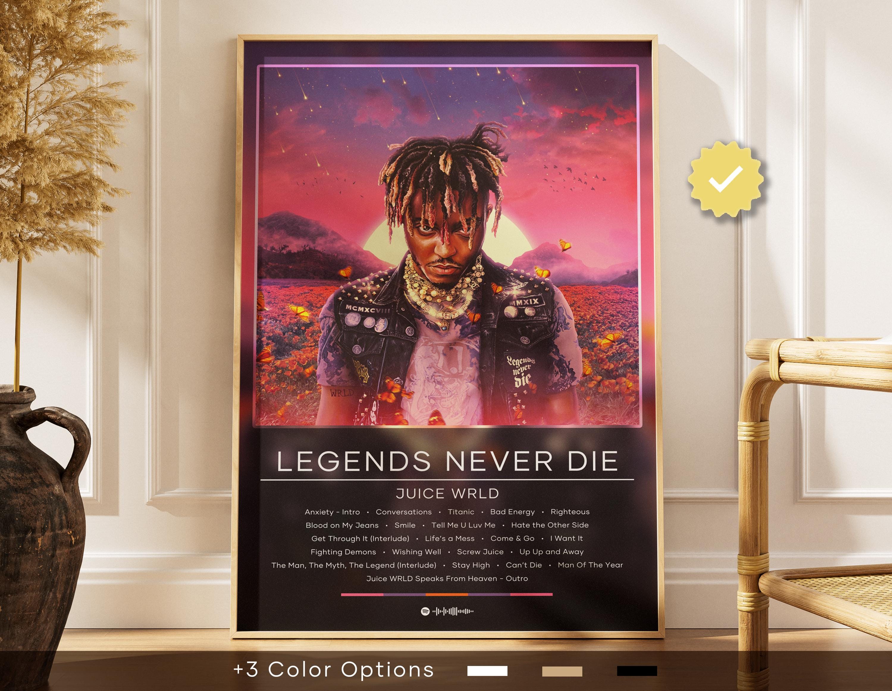 Juice wrld poster legends never die - Etsy 日本