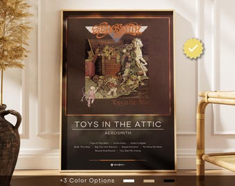 Poster degli Aerosmith / Poster di Toys in the Attic / Stampe di poster di album / Poster per decorazione murale / Copertina dell'album / Poster di musica rock