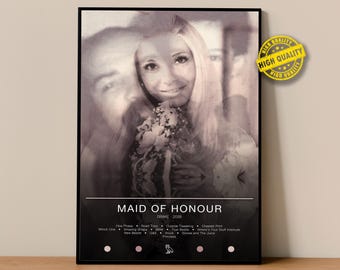 Poster di Drake / Poster MAID OF HONOUR / Stampe di poster di album / Poster per decorazione murale / Copertina dell'album / Poster di musica rap