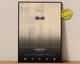 Poster di Drake / Poster di HABIBTI / Stampe di poster dell'album / Poster per la decorazione delle pareti / Copertina dell'album / Poster di musica rap