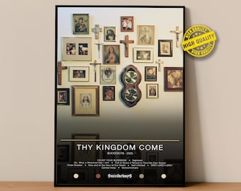 Poster dei Suicideboys / Poster di Thy Kingdom Come / Stampe di poster per album / Poster per decorazione murale / Copertina dell'album / Poster di musica rap