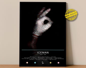 Poster di Drake / Poster di ICEMAN / Stampe di poster di album / Poster per decorazione murale / Copertina dell'album / Poster di musica rap