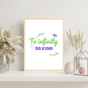 To Infinity and Beyond - Toy Story Inspired Digital Wall Art