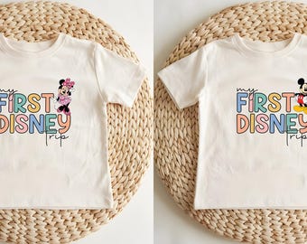 My First Disney Trip Shirt, First Disney Trip Toddler T-Shirt, Toddler Disney Shirt, Disney Family Trip Matching Disney Minnie Mickey Shirt