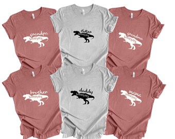 Matching Family Dinosaur T-Shirts: Saurus Birthday Outfit