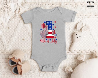My First 4th of July Bodysuit - Patriotic Baby Outfit