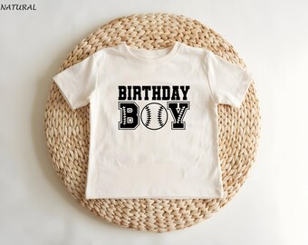 Birthday Boy Baseball T-Shirt: Sports Birthday Party Tee