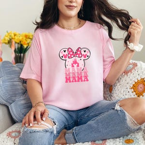 Disney Mama Shirt, Disney Mommy Birthday Shirt, Disney Family Trip Tee, Minnie Disney Mom Shirt, Minnie Mama Tee,