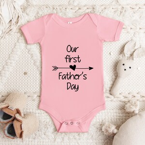 Our First Father&#39;s Day Bodysuit, Father&#39;s Day Apparel, 1st Father&#39;s Day Baby Bodysuit, Father&#39;s Day 2025 Bodysuit