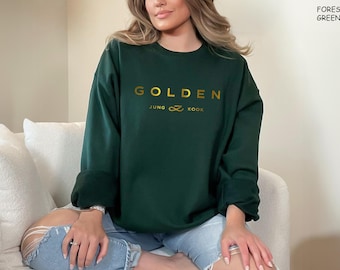 Jungkook Golden Album Sweatshirt: Army Fan Gift