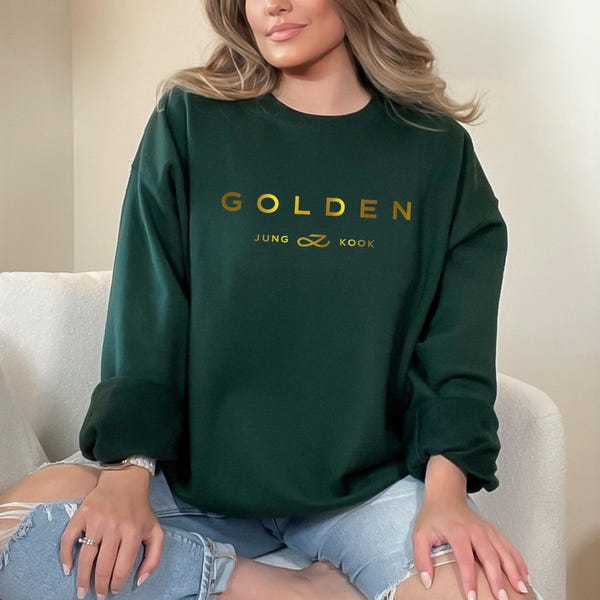 Jungkook Golden Album Sweatshirt: Army Fan Gift