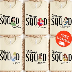 Disney Squad Shirt,  Disney Trip Shirt,  Disney Kids Shirt, Custom Disney Shirt, 2025 Disney Family Shirt, Family Matching Shirt