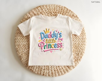 Daddy's Little Princess Toddler T-Shirt, Father's Day Toddler Shirt,Little Princess Bodysuit, Father Daughter Toddler T-Shirt, Cute Girl Tee