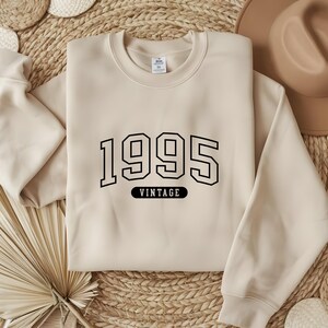 1995 Vintage Sweatshirt,30thh Birthday Women, 30th Birthday Sweater, Birthday Gift for Women, 1995 Birthday Sweater