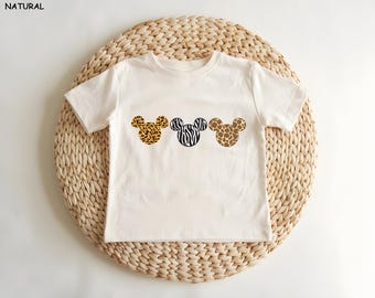 Disney Animal Safari Kingdom Shirt, Disney Mickey Toddler Shirt,  Disney Mickey Leopard Toddler Tee, Disney Family Vacation Shirt