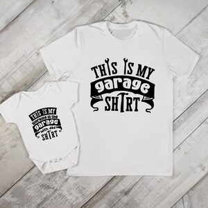 This Is My Working In The Garage With Dad Shirt, Father And Son Shirts, Father&#39;s Day Matching Shirts,Daddy And Me Shirts, Garage Shirts,