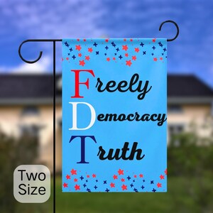 Progressive Democracy Garden Flag: Social Justice Banner
