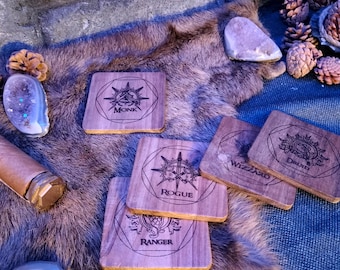 Dungeon and Dragons coasters
