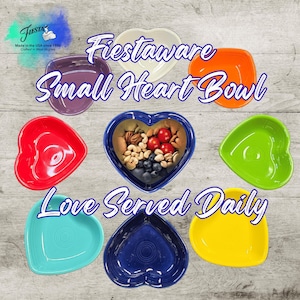 Fiestaware Heart Bowl-Current Colors Item #747
