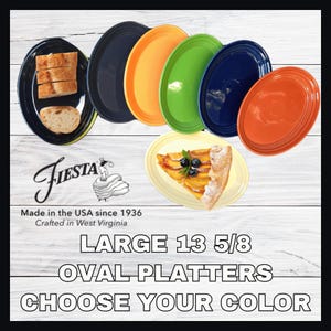 FIESTAWARE- Fiesta Large Oval Platter - 13 5/8"