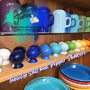 FIESTAWARE Treasures – Retired Colors Salt & Pepper Shakers – Item #497