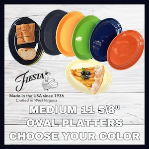 FIESTAWARE- Fiesta Medium Oval Platter - 11 5/8" Click to pick your color!