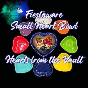 Fiestaware Heart Bowl-Retired Colors Item #747