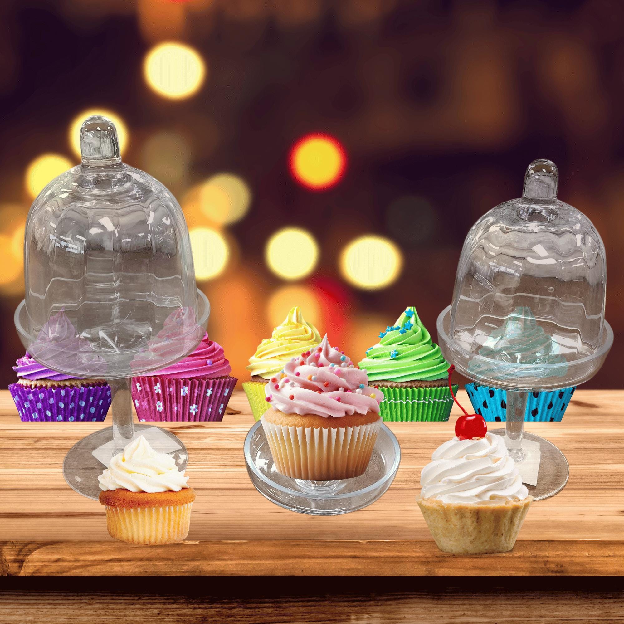 ガラスのケーキプレート CreativeCo-op 8-5/8インチ 高さガラスカップケーキプレート - Etsy 日本