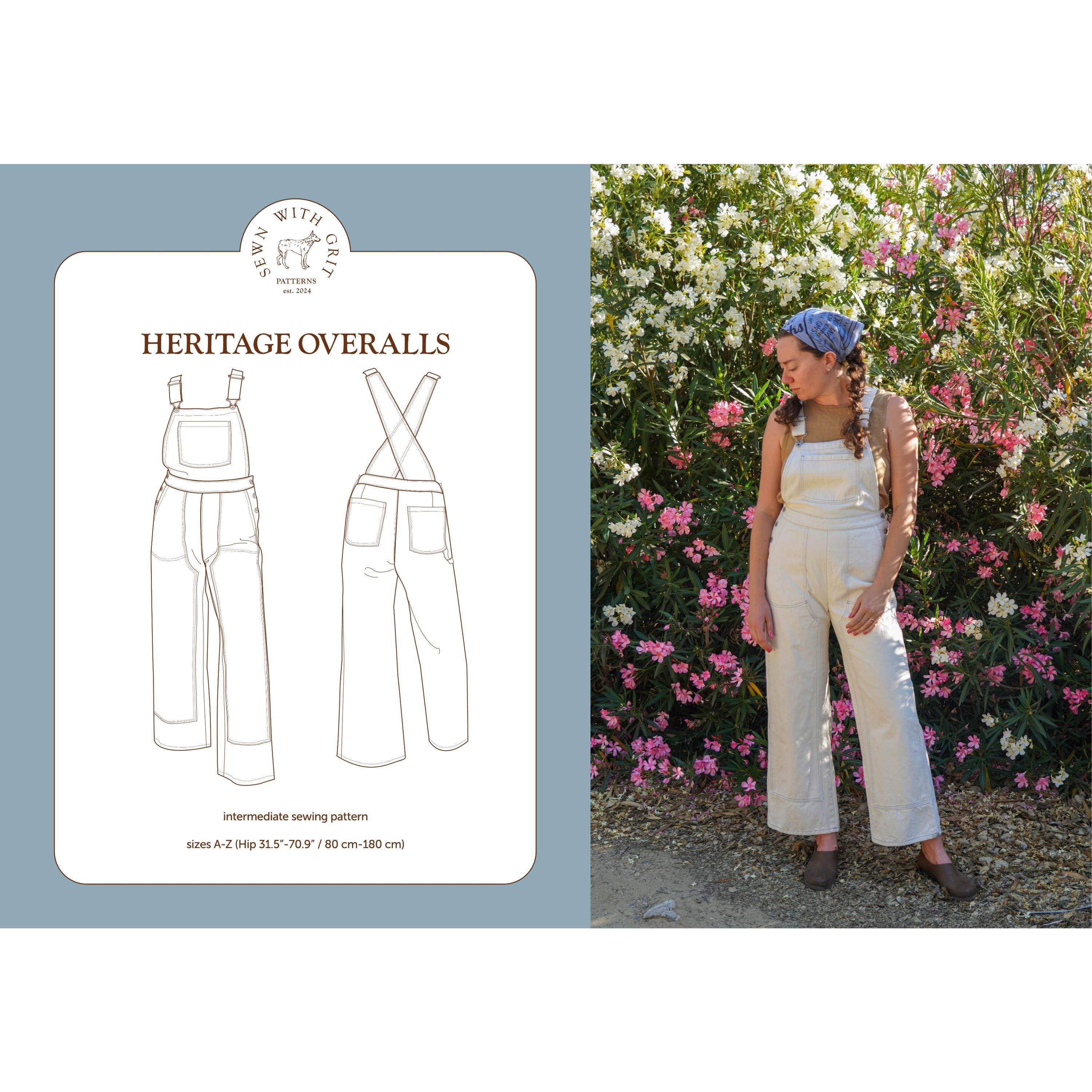 Heritage Overalls PDF Sewing Pattern | Size Inclusive | Intermediate