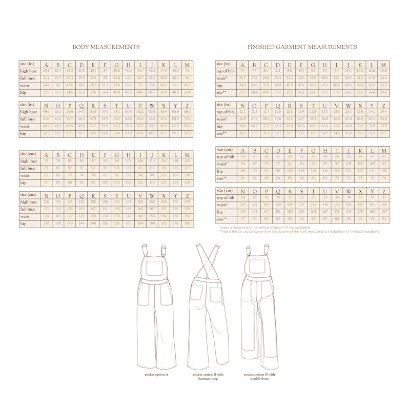 Basic Pattern For Overalls Heritage Overalls PDF Sewing Pattern | Size Inclusive | Intermediate - Etsy