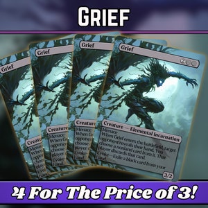 Grief - Proxy - Série de artes mágicas e fantásticas personalizadas - Proxies personalizados com arte completa - Ótimo presente Commander Staple - Cartas para seus decks favoritos!