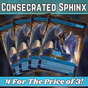 Esfinge Consagrada - Proxy - Serie de arte mágico de fantasía personalizado - Proxies personalizados con arte completo - ¡Gran regalo! - ¡Cartas para tus mazos favoritos!