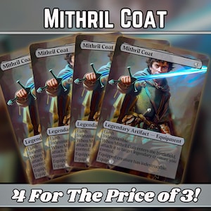 Mithril Coat - Proxy - Custom Fantasy Art Serie - Full-Art Custom Proxies - Tolles Geschenk - Artefakt-Heftklammern für Ihre Lieblingsdecks!