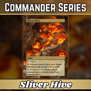 Sliver Hive - Proxy - Custom Magic Fantasy Art Serie - Full-Art Custom Proxies - Tolles Geschenk - Artefakt-Heftklammern für Ihre Lieblingsdecks!